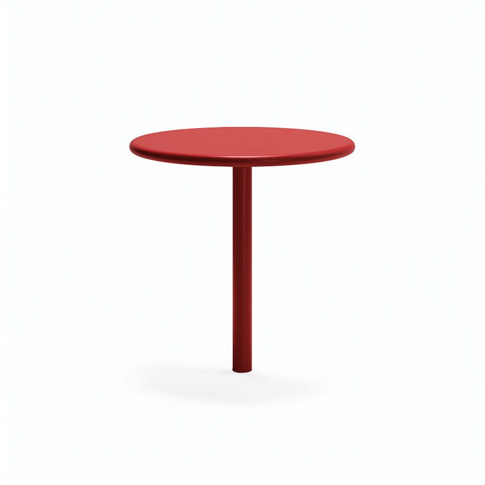 Gewerbefabrik Tisch Eichstedt Stahl Outdoor Stadtmobiliar Rot RAL 3001