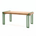 Gewerbefabrik Tisch Herrstein Holz Outdoor Stadtmobiliar Grün RAL 6018