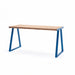 Gewerbefabrik Tisch Kirsbach Holz Outdoor Stadtmobiliar Blau RAL 5005
