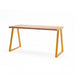 Gewerbefabrik Tisch Kirsbach Holz Outdoor Stadtmobiliar Gelb RAL 1028