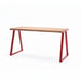 Gewerbefabrik Tisch Kirsbach Holz Outdoor Stadtmobiliar Rot RAL 3001