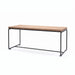 Gewerbefabrik Tisch Lengenwang Holz Outdoor Stadtmobiliar Schwarz RAL 9017