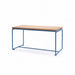 Gewerbefabrik Tisch Lenglern Holz Outdoor Stadtmobiliar Blau RAL 5005
