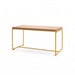 Gewerbefabrik Tisch Lenglern Holz Outdoor Stadtmobiliar Gelb RAL 1028
