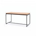 Gewerbefabrik Tisch Lenglern Holz Outdoor Stadtmobiliar Schwarz RAL 9017