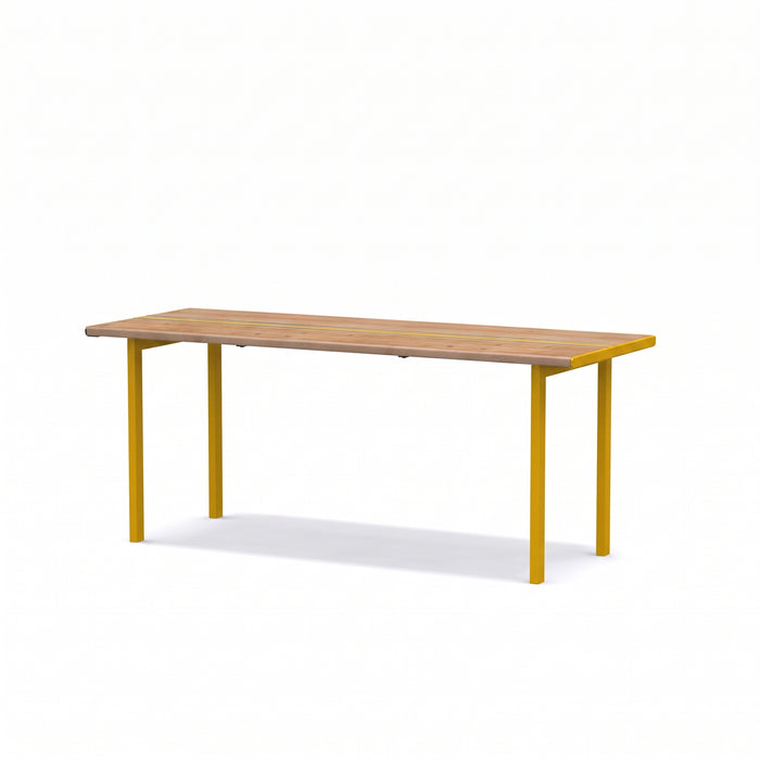 Gewerbefabrik Tisch Neuberend Outdoor Stadtmobiliar Gelb RAL 1028