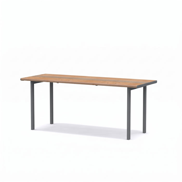 Gewerbefabrik Tisch Neuberend Outdoor Stadtmobiliar Grau RAL 7011
