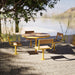 Gewerbefabrik Tisch Neubois Outdoor Stadtmobiliar Gelb RAL 1028 Szene