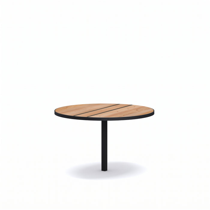 Gewerbefabrik Tisch Neubois Outdoor Stadtmobiliar Schwarz RAL 9017