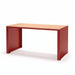 Gewerbefabrik Tisch Otting Holz Outdoor Stadtmobiliar Rot RAL 3001