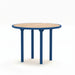 Gewerbefabrik Tisch Rodenberg Holz Outdoor Stadtmobiliar Blau RAL 5005