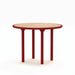 Gewerbefabrik Tisch Rodenberg Holz Outdoor Stadtmobiliar Rot RAL 3001