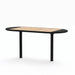 Gewerbefabrik Tisch Roderath Holz Outdoor Stadtmobiliar Schwarz RAL 9017