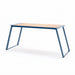 Gewerbefabrik Tisch Rottleben Holz Outdoor Stadtmobiliar Blau RAL 5005