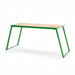 Gewerbefabrik Tisch Rottleben Holz Outdoor Stadtmobiliar Grün RAL 6018