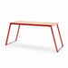 Gewerbefabrik Tisch Rottleben Holz Outdoor Stadtmobiliar Rot RAL 3001