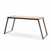 Gewerbefabrik Tisch Rottleben Holz Outdoor Stadtmobiliar Schwarz RAL 9017