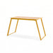Gewerbefabrik Tisch Rottorf Holz Outdoor Stadtmobiliar Gelb RAL 1028