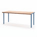 Gewerbefabrik Tisch Trebendorf Holz Outdoor Stadtmobiliar Blau RAL 5005