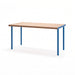 Gewerbefabrik Tisch Trebnitz Holz Outdoor Stadtmobiliar Blau RAL 5005