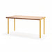 Gewerbefabrik Tisch Trebnitz Holz Outdoor Stadtmobiliar Gelb RAL 1028