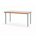Gewerbefabrik Tisch Trebnitz Holz Outdoor Stadtmobiliar Grau RAL 7011