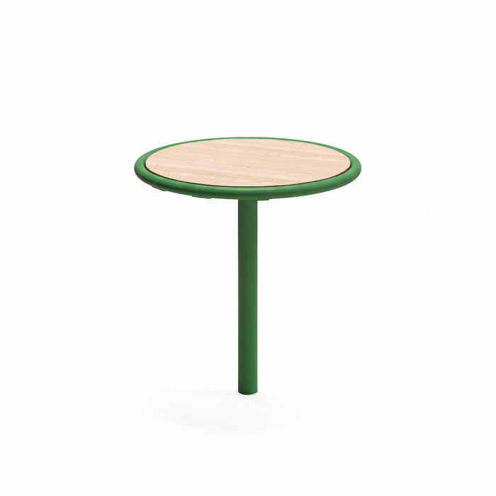 Gewerbefabrik Tisch Walshausen Holz Outdoor Stadtmobiliar Grün RAL 6018