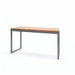Gewerbefabrik Tisch Wernigerode Holz Outdoor Stadtmobiliar Grau RAL 7011