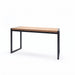 Gewerbefabrik Tisch Wernigerode Holz Outdoor Stadtmobiliar Schwarz RAL 9017