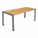 Gewerbefabrik Tisch Wiesent Holz Outdoor Stadtmobiliar Ansicht