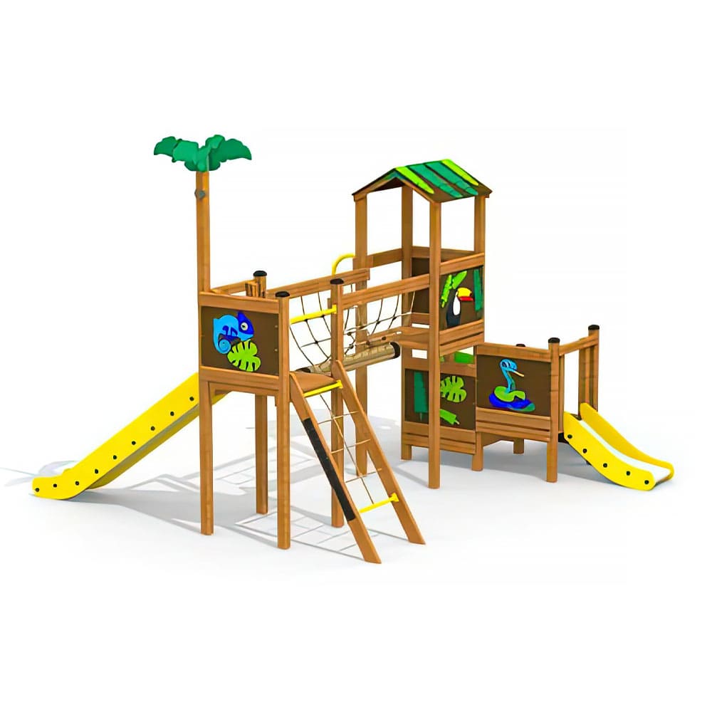 Larslaj Klettergeruest Hugo Outdoor Spielgeraet Kletterturm 3 Jahre Holz Spielplatz min