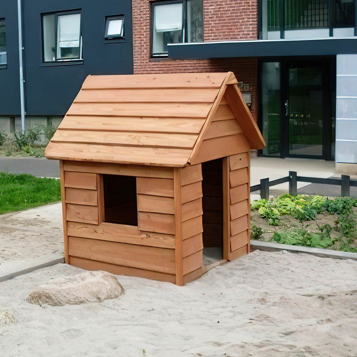 Larslaj Spielhaus Albero Outdoor Spielgeraet Kinderhaus 1 Jahre U3 Holz Ansicht