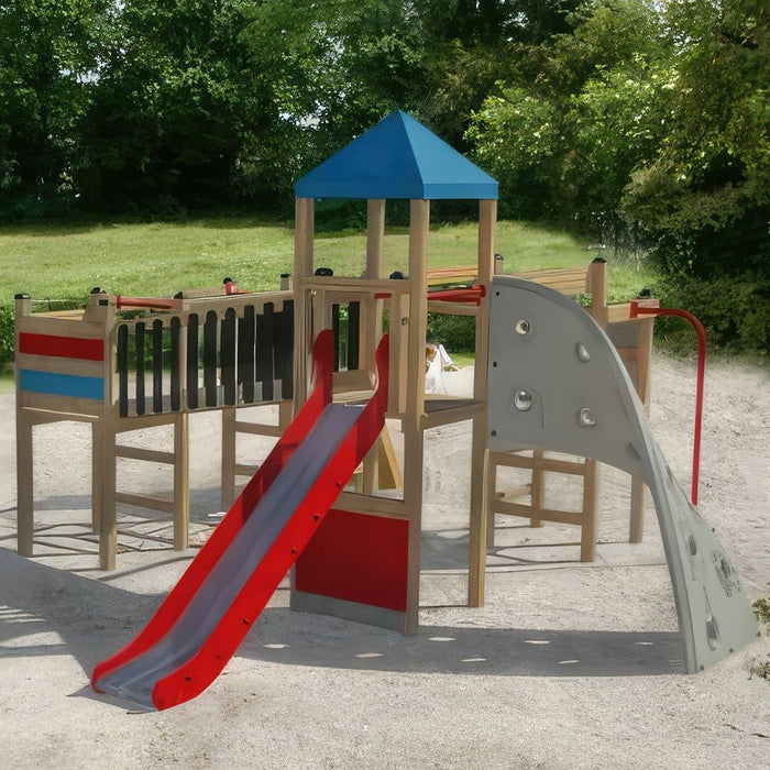 Larslaj Klettergeruest Bjoern Outdoor Spielgeraet Kletterturm 3 Jahre Holz Kinder