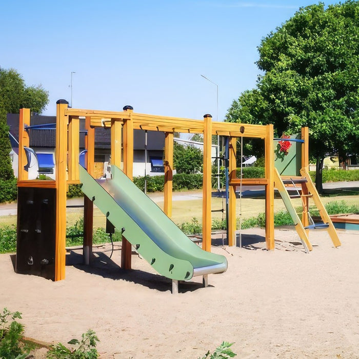 Larslaj Klettergeruest Daniel Outdoor Spielgeraet Kletterturm 3 Jahre Holz Ansicht