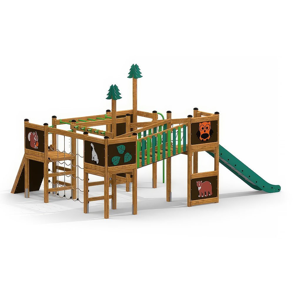 Larslaj Klettergeruest Flemming Outdoor Spielgeraet Kletterturm 3 Jahre Holz Kinder