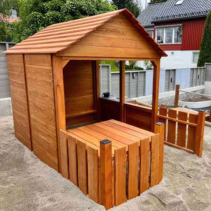 Larslaj Spielhaus Tilo Outdoor Spielgeraet Kinderhaus 1 Jahre U3 Holz Schule